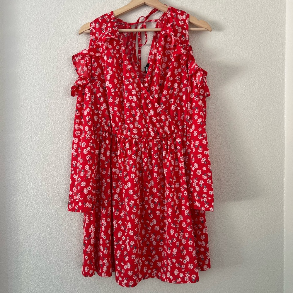 Mini red dress